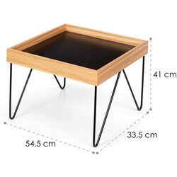 Журнальный столик Besoa Big Lyon (Black/Wood) Thumb