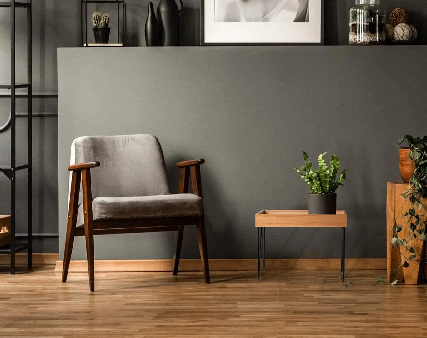 Журнальный столик Besoa Big Lyon (Black/Wood) - 5