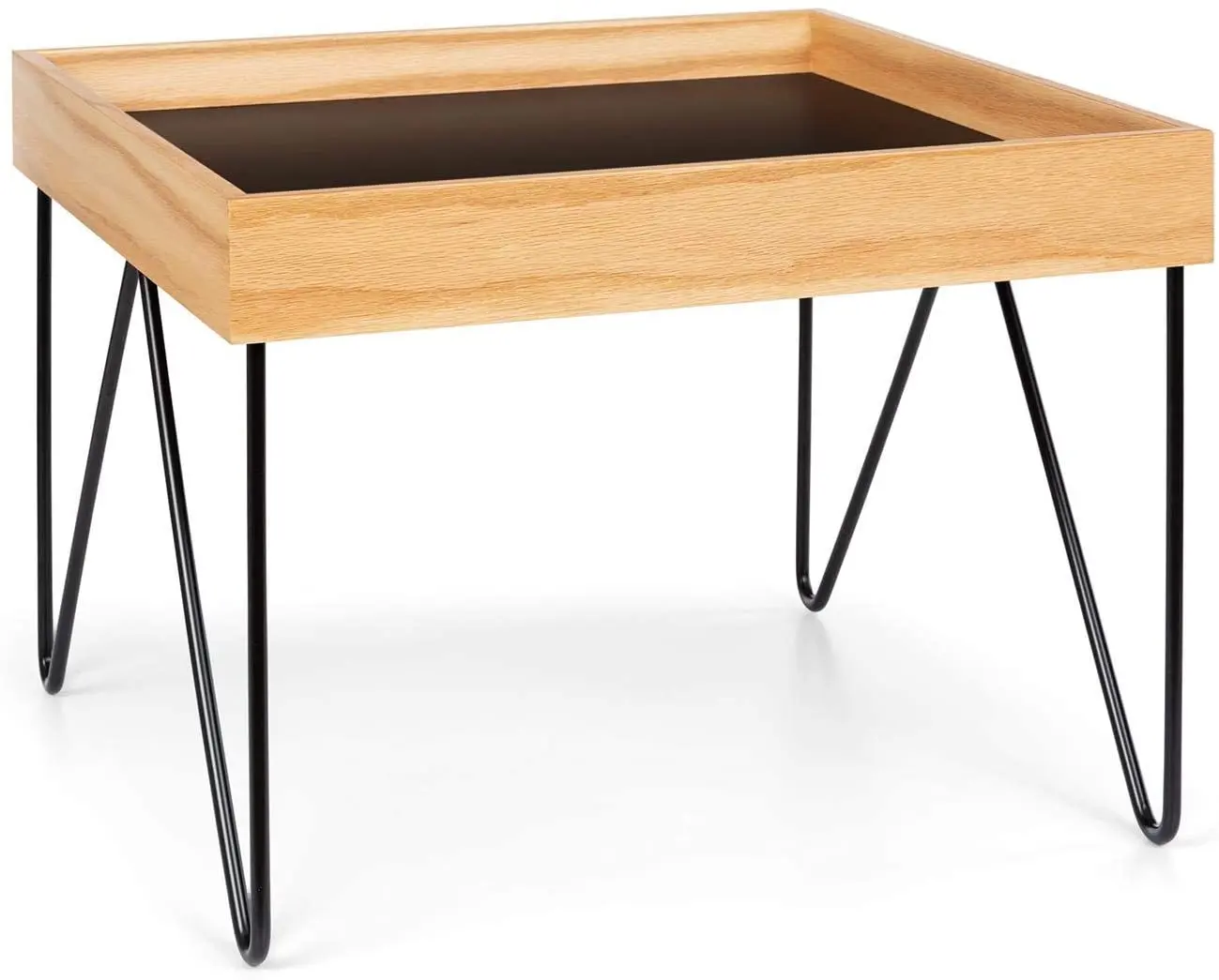 Журнальный столик Besoa Big Lyon (Black/Wood)