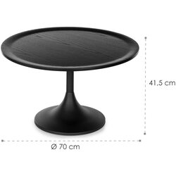 Masa pentru reviste Besoa Big Visby (Black) Thumb