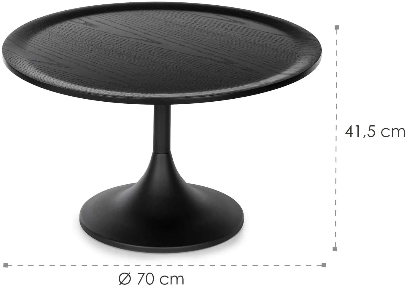 Masa pentru reviste Besoa Big Visby (Black) - 4