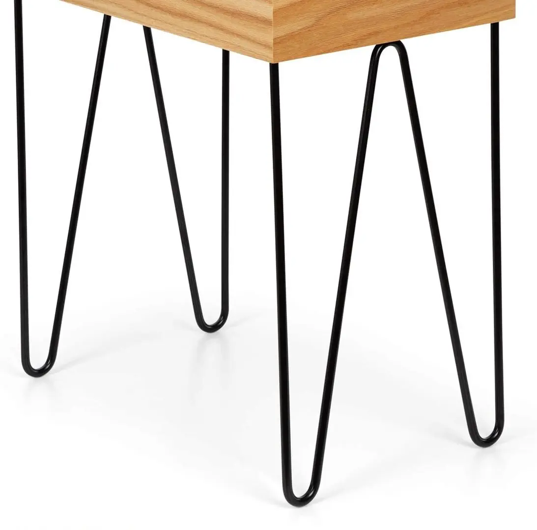 Masa pentru reviste Besoa Little Lyon (Black/Wood) - 2