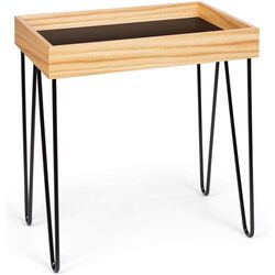 Masa pentru reviste Besoa Little Lyon (Black/Wood)