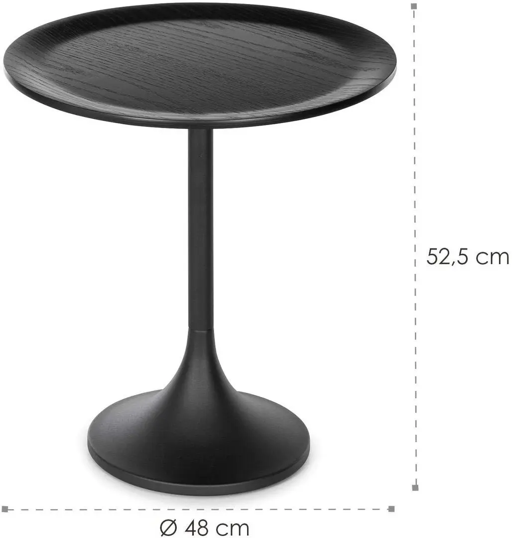 Masa pentru reviste Besoa Small Visby (Black) - 4