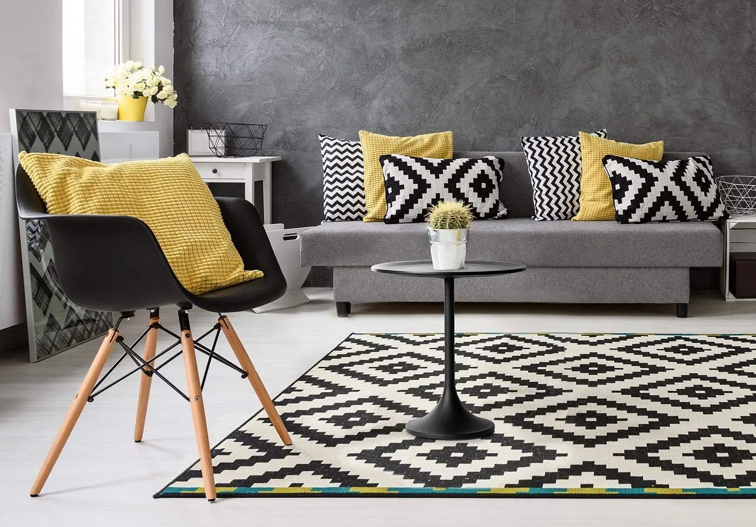 Masa pentru reviste Besoa Small Visby (Black) - 6