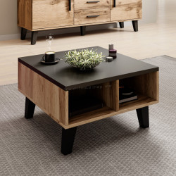 Журнальный столик Cama Lotta 60 (Wotan Oak/Black)