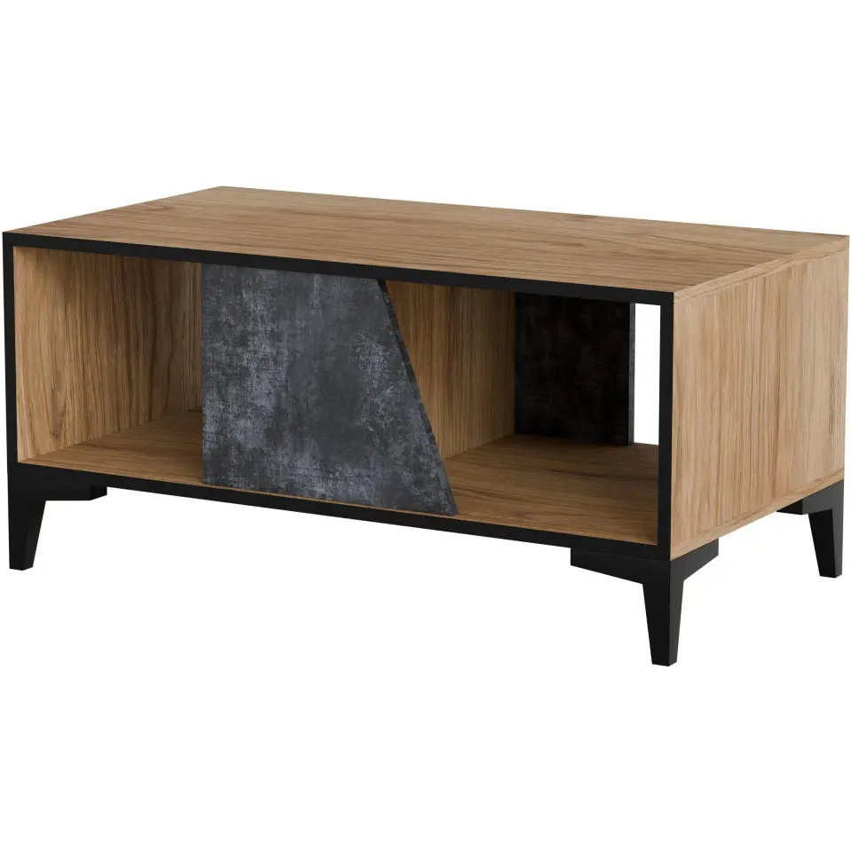 Masuta cafea Cama OVO (Oak/Dark Concrete) - 2
