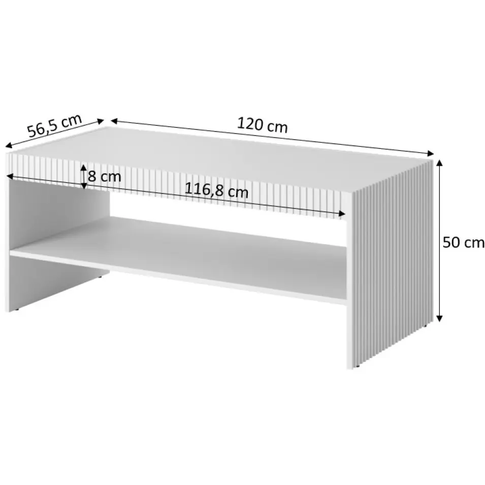 Masuta cafea Cama Pafos 120 (White) - 3