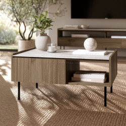 Журнальный столик Cama Royal (Walnut Royal/Travertine)