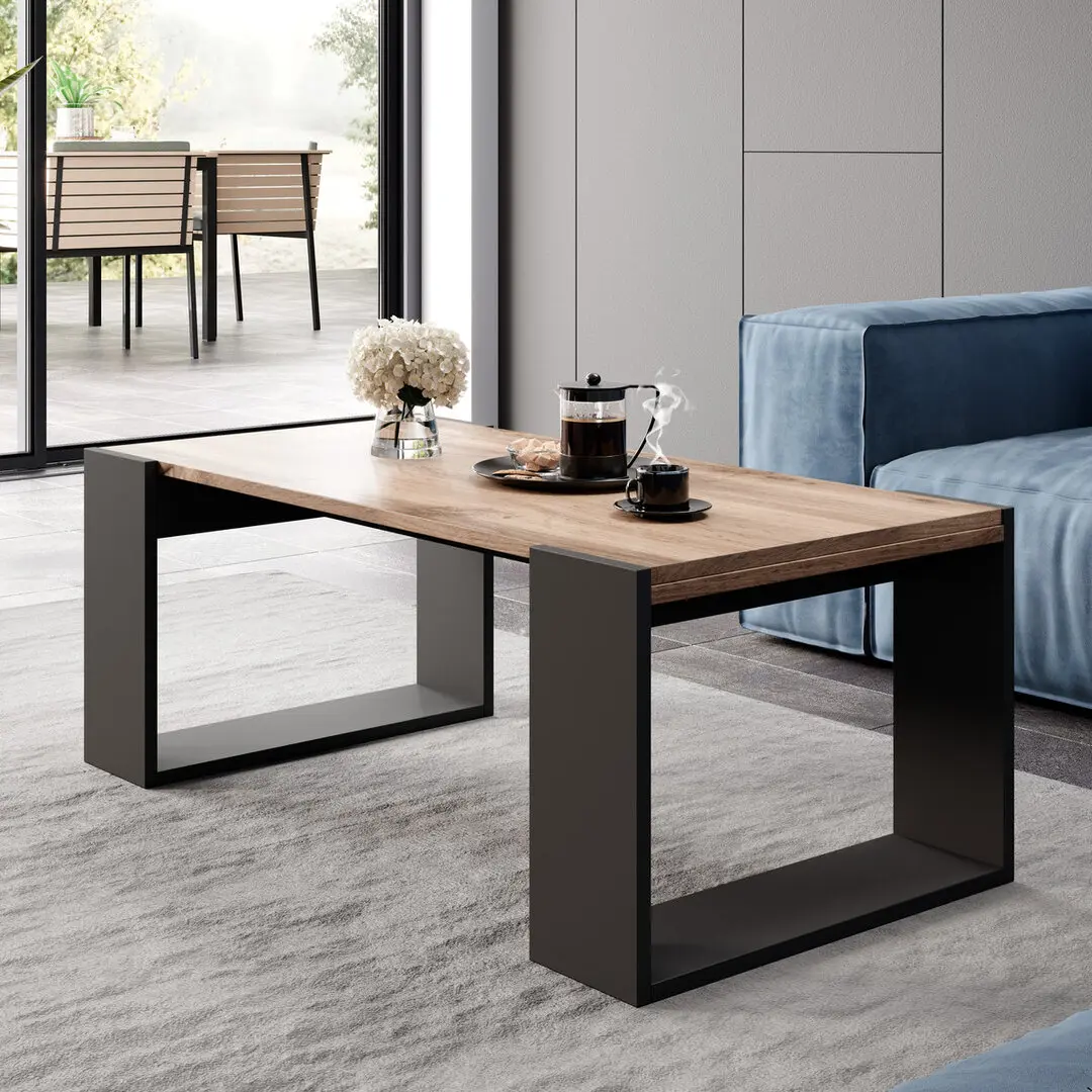 Masuta cafea Cama Wood II (Wotan Oak/Anthracite)