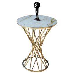 Набор журнальных столиков Casa Moora IDRMS24 (White Marble/Gold) Thumb