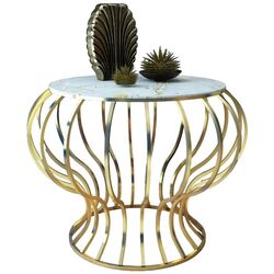Журнальный столик Casa Moora ID09 (White Marble/Gold) Thumb