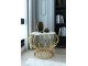 Masa pentru reviste Casa Moora ID09 (White Marble/Gold)