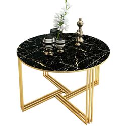 Журнальный столик Casa Moora IDM31 (Black Marble/Gold) Thumb