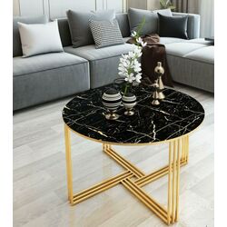 Журнальный столик Casa Moora IDM31 (Black Marble/Gold)
