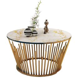Журнальный столик Casa Moora IDM33 (White Marble/Gold) Thumb