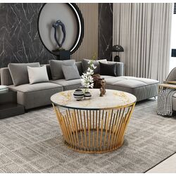 Журнальный столик Casa Moora IDM33 (White Marble/Gold)