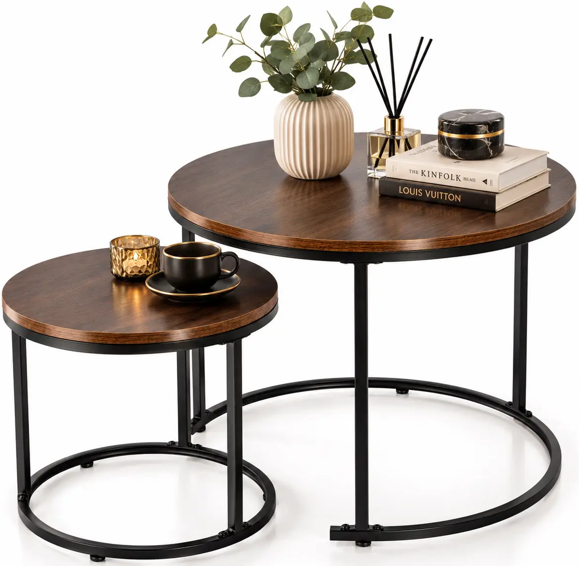 Set masute pentru reviste Chomik FAT1473 (Brown/Black) - 2