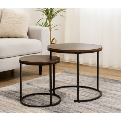 Set masute pentru reviste Chomik FAT1473 (Brown/Black)