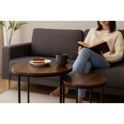 Set masute pentru reviste Chomik FAT1473 (Brown/Black) Thumb