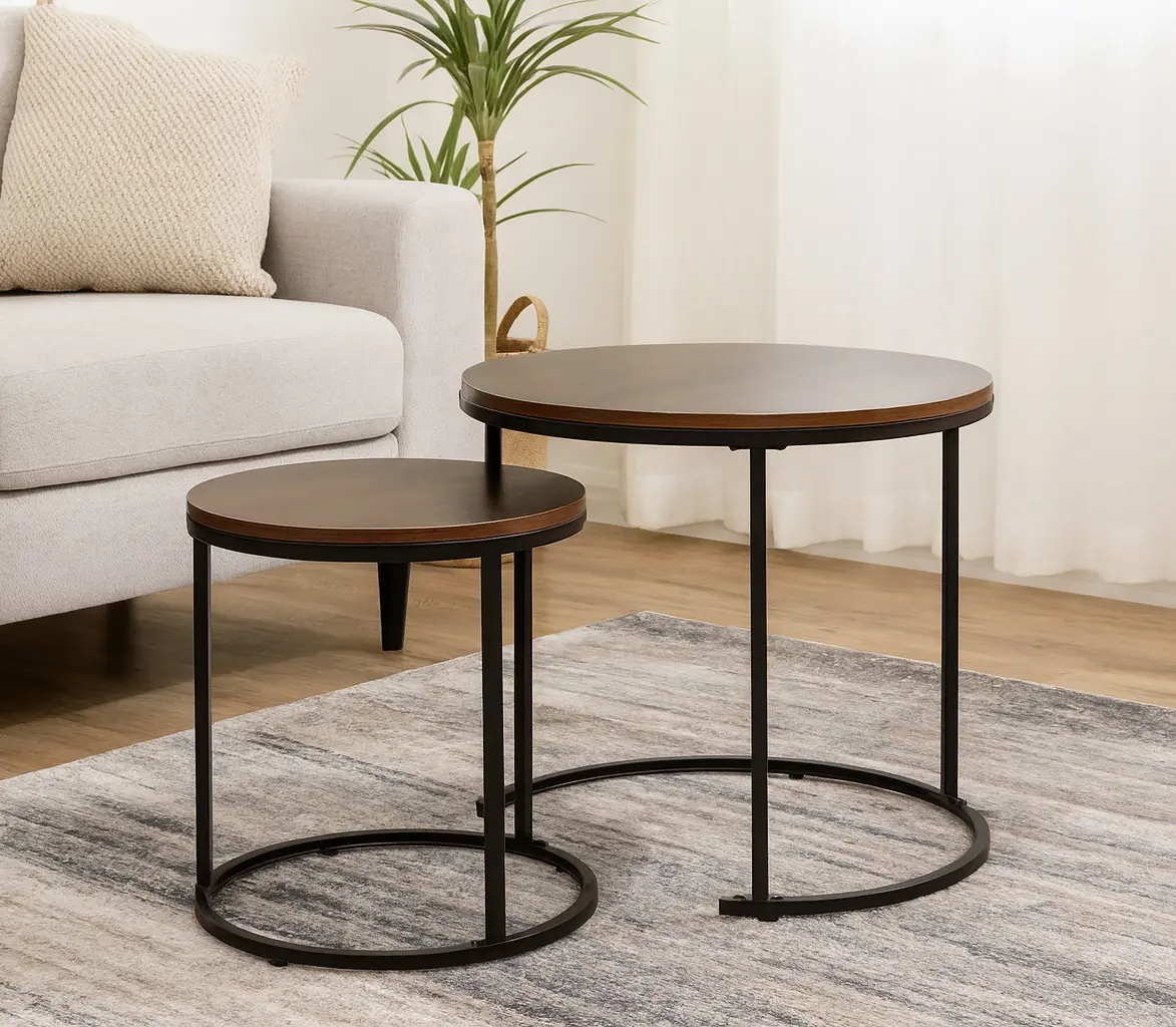 Set masute pentru reviste Chomik FAT1473 (Brown/Black)