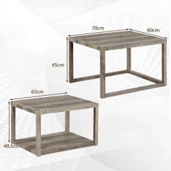 Set mese de cafea Costway HV10789GR (Grey) Thumb