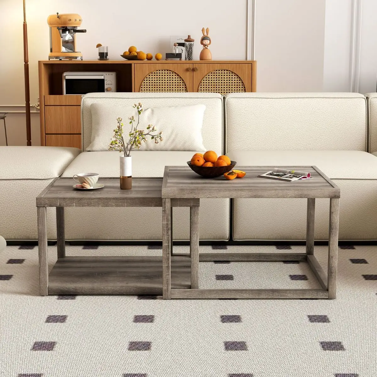 Set mese de cafea Costway HV10789GR (Grey) - 4