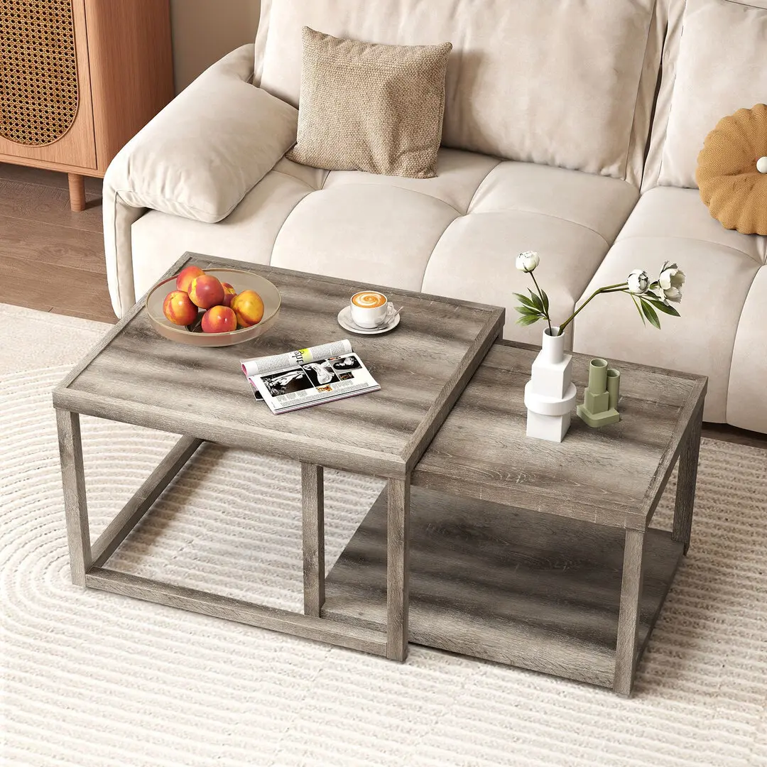 Set mese de cafea Costway HV10789GR (Grey)
