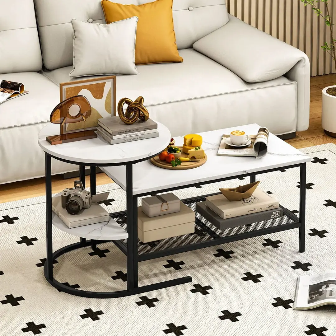 Set mese de cafea Costway JV13194WH (White)