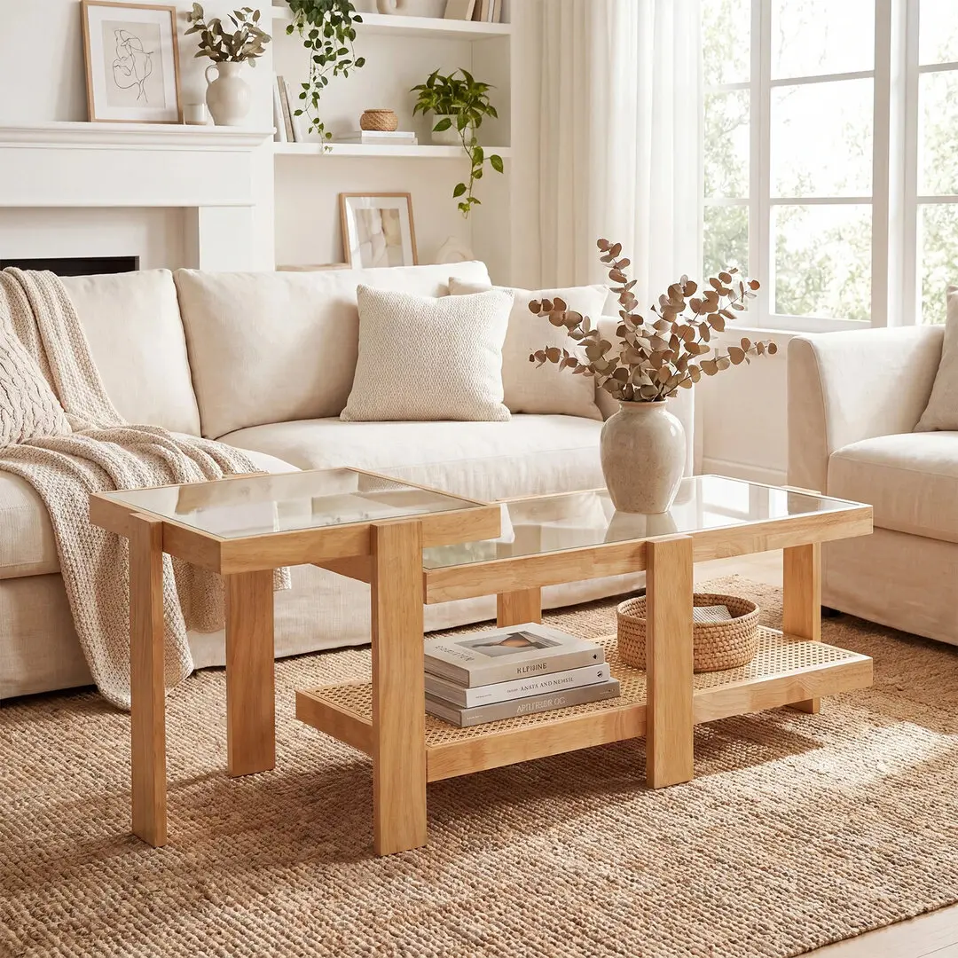 Set mese de cafea Costway JV13656NA (Natural)