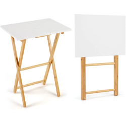 Set mese de cafea Costway JV13703WH-2 (White/Natural) Thumb