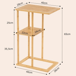 Set mese de cafea Costway JV13704NA-2 (Natural) Thumb