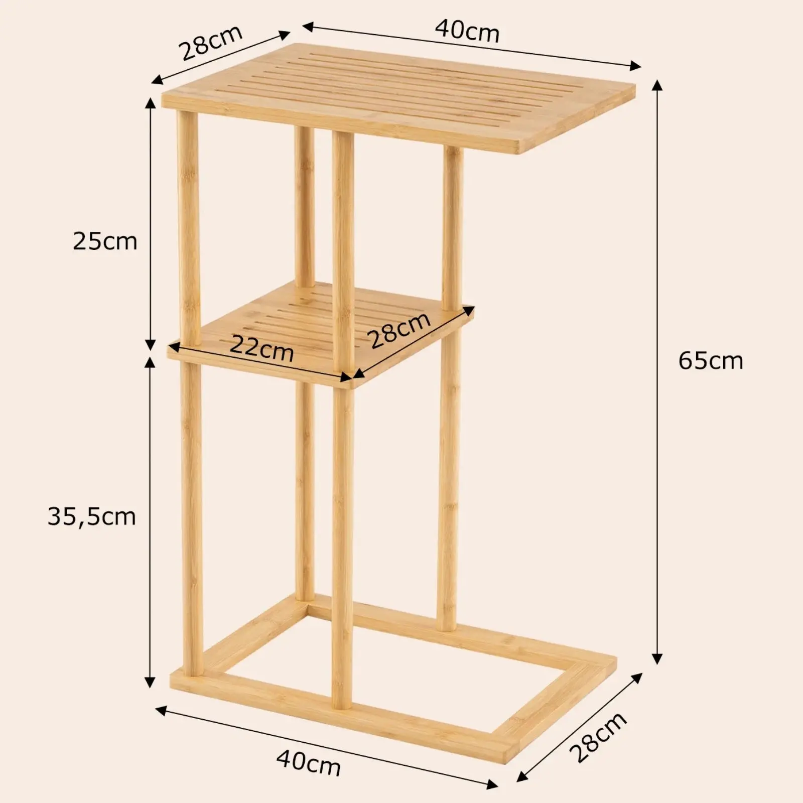 Set mese de cafea Costway JV13704NA-2 (Natural) - 2