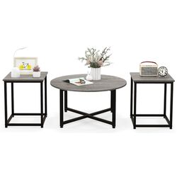 Set mese pentru reviste Costway JV11013GR (Grey) Thumb