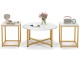 Set mese pentru reviste Costway JV11013WH (White/Gold)