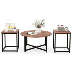 Set mese pentru reviste Costway JV11013WT (Walnut) Thumb