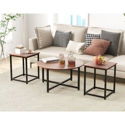 Set mese pentru reviste Costway JV11013WT (Walnut)