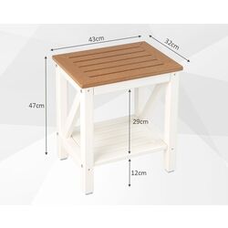 Masa pentru reviste Costway BA7863CF (Brown/White) Thumb