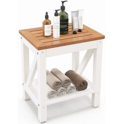 Masa pentru reviste Costway BA7863CF (Brown/White) Thumb