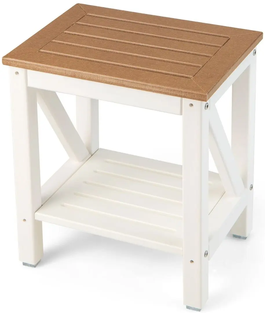 Masa pentru reviste Costway BA7863CF (Brown/White) - 7