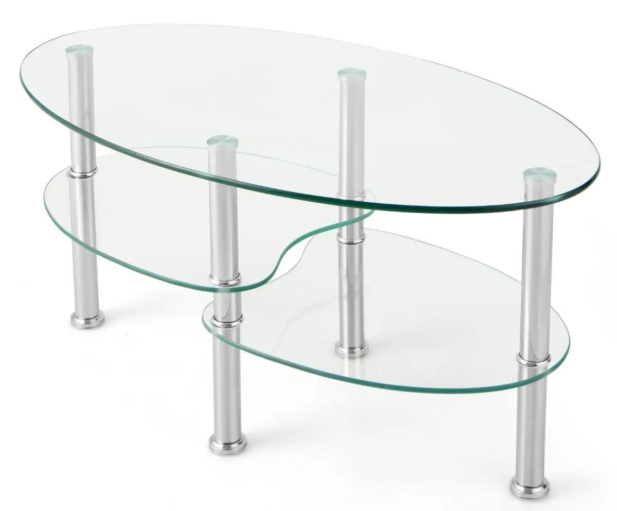 Masa pentru reviste Costway HV10456TR (Tranparent)