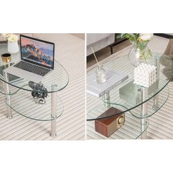 Masa pentru reviste Costway HV10456TR (Tranparent) Thumb