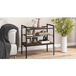 Masa pentru reviste Costway HV10460CF (Rustic Brown/Black) Thumb