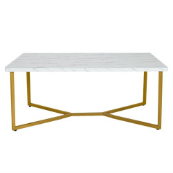 Masuta cafea Costway HV10491 (White/Gold) Thumb