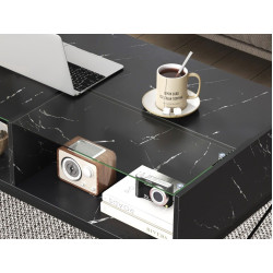 Журнальный столик Costway HV10527DK (Black) Thumb