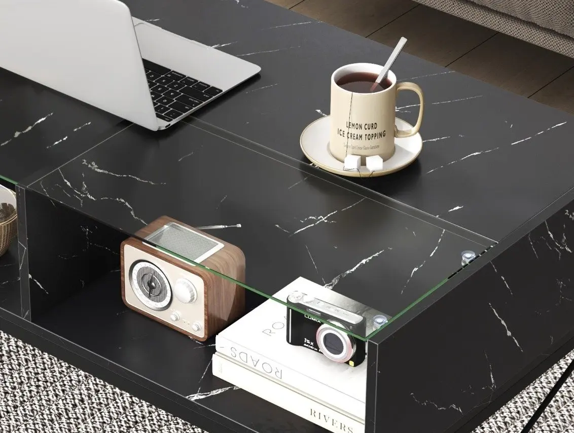 Журнальный столик Costway HV10527DK (Black)