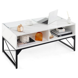 Masa pentru reviste Costway HV10527WH (White) Thumb