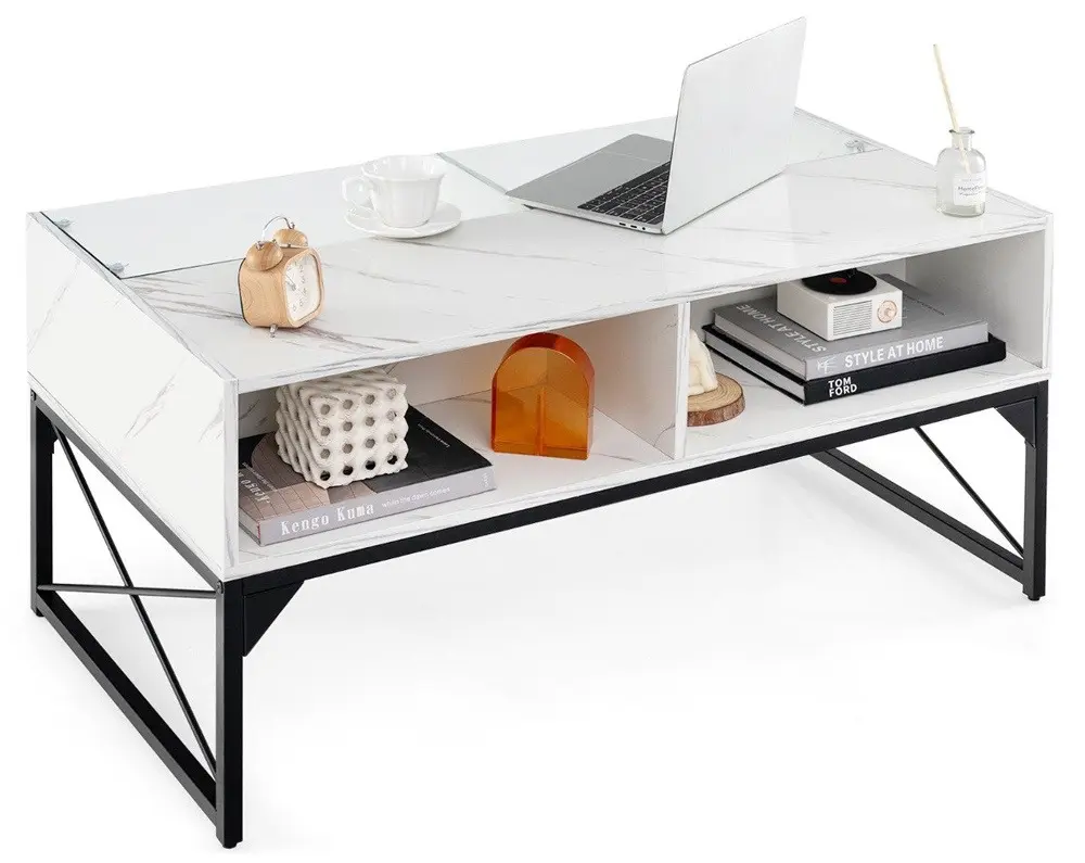 Masa pentru reviste Costway HV10527WH (White)