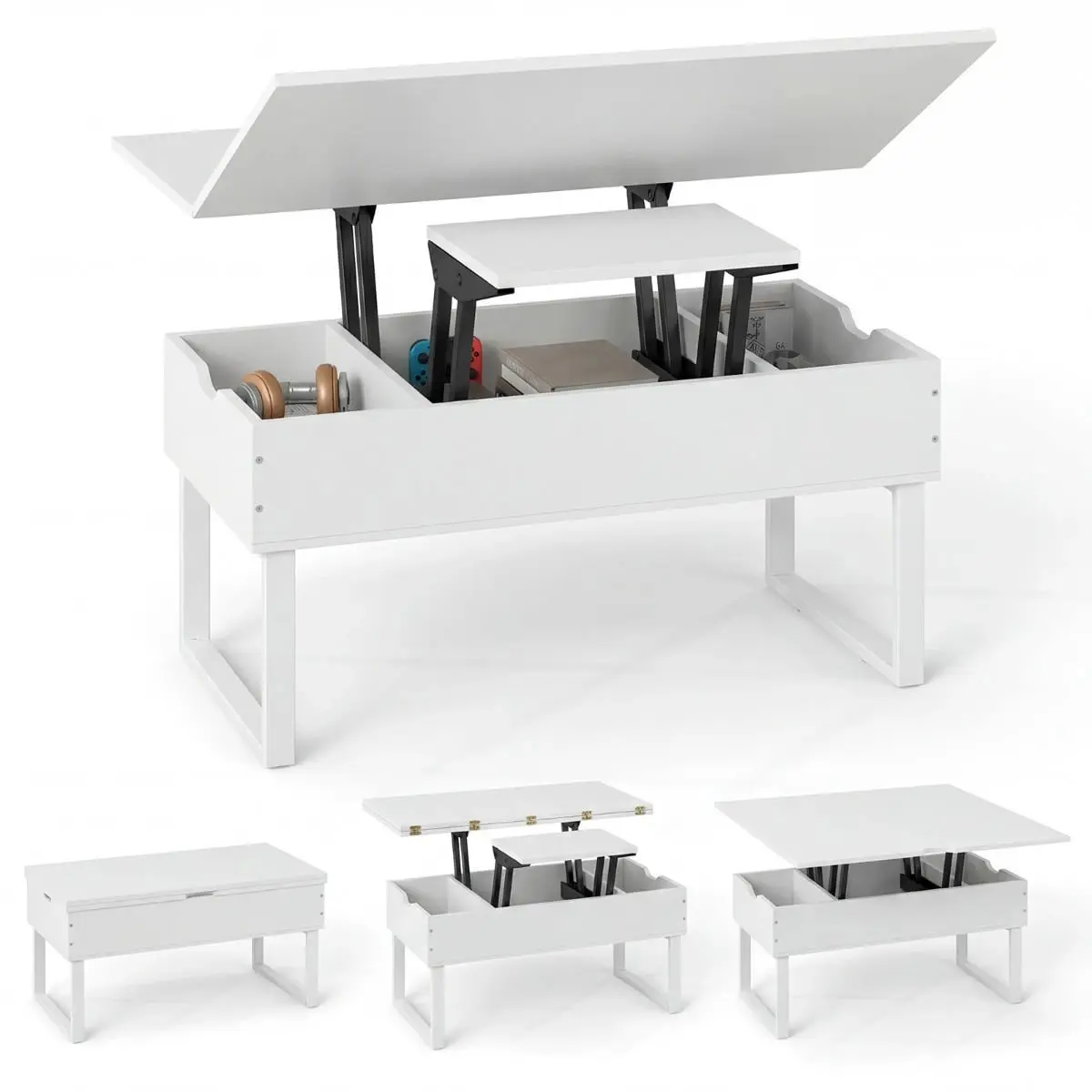 Masuta cafea Costway HV10803WH (White) - 2