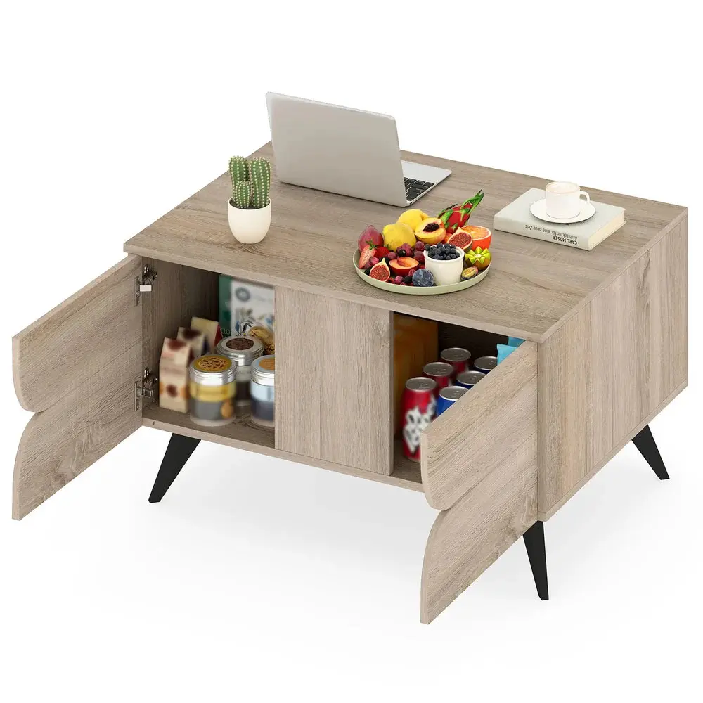 Masuta cafea Costway HV10809CF (Natural) - 3